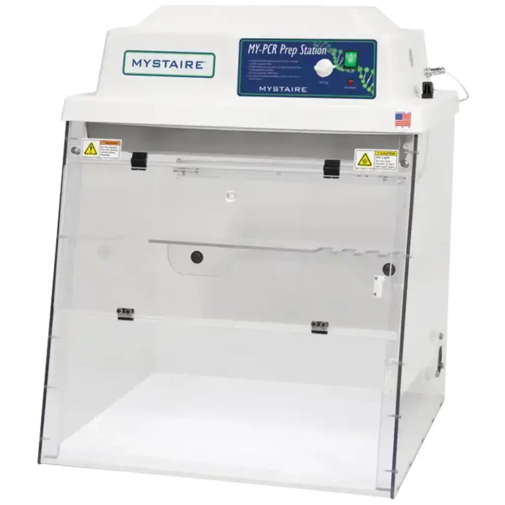 24" PCRPREP PCR Workstation with Class 100 Vertical Laminar Flow Air and Timed UV light. 110V